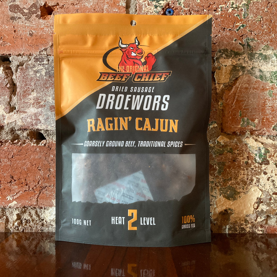 Beef Chief Ragin’ Cajun Droewors