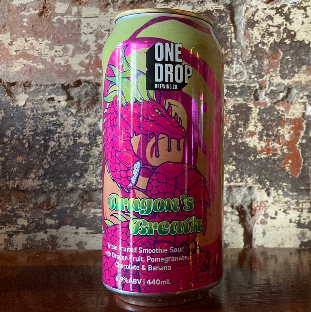 One Drop Dragon’s Breath Triple Fruited Smoothie Sour w/ Dragonfruit, Pomegranate, Chocolate & Banana