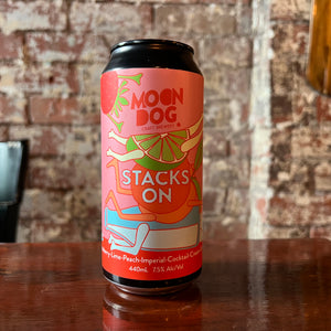 Moon Dog Stacks On Strawberry, Lime, Peach Imperial Cocktail Cream Sour Ale