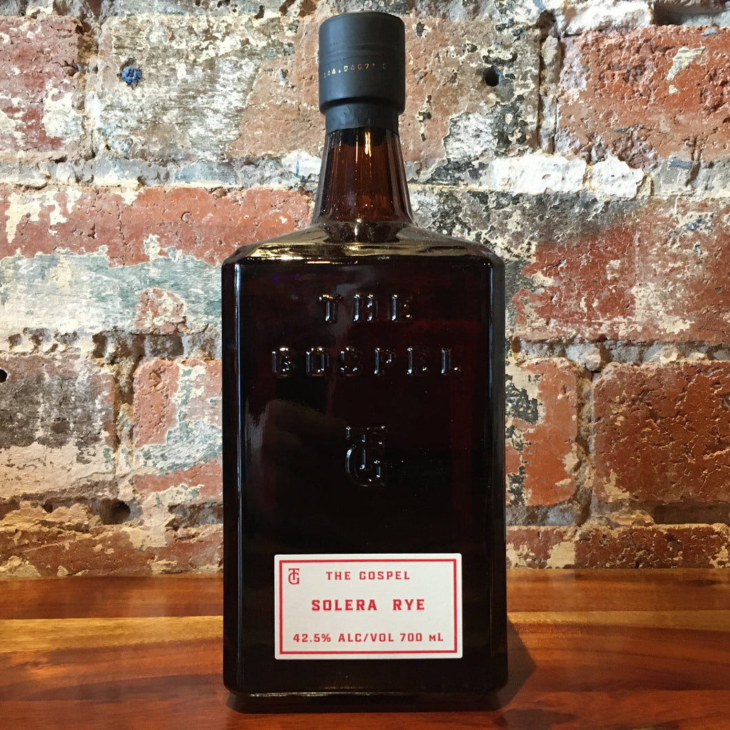 The Gospel Solera Rye Whiskey